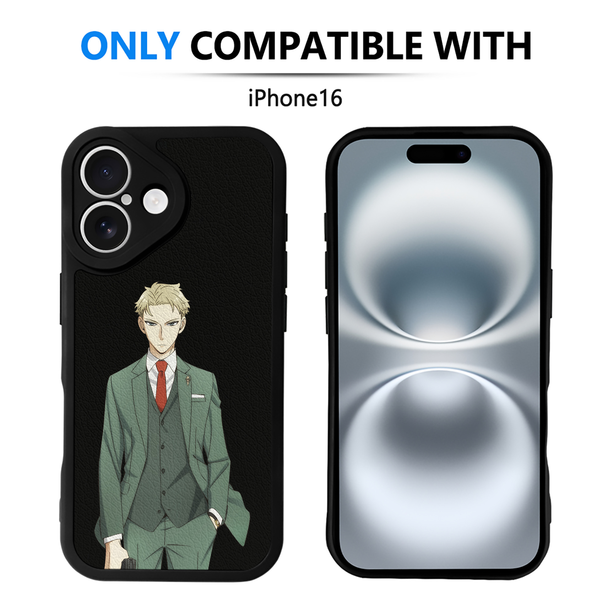（画像用） SPY×FAMILY间谍家家酒 【iPhone 16シリーズ対応】シリコンスマホケース（レザー調） 材質：シリコン